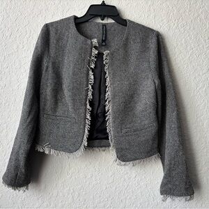 W118 by Walter Baker Chic Gray Tweed Women's Jacket
